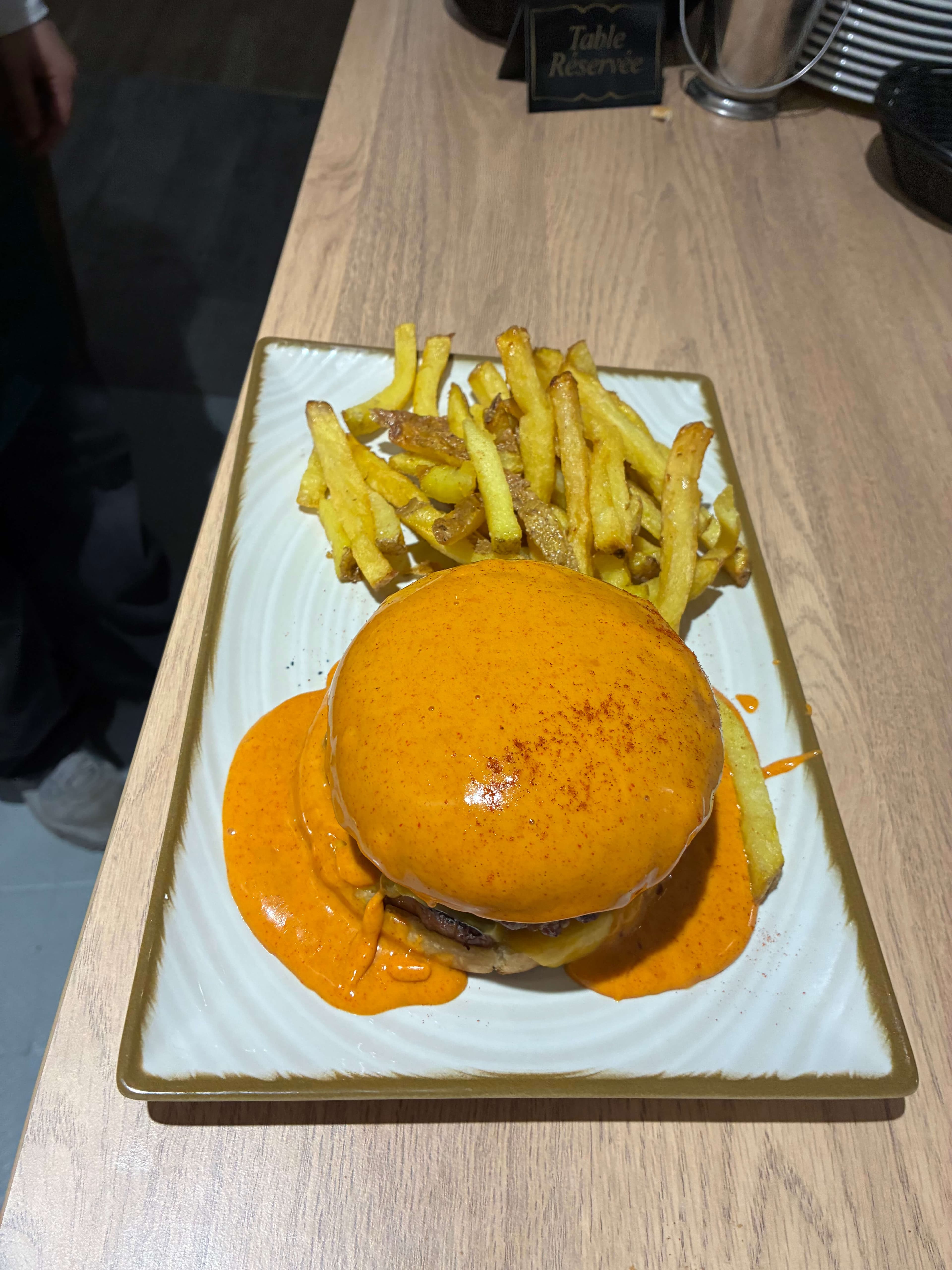 Burger gourmand du chef