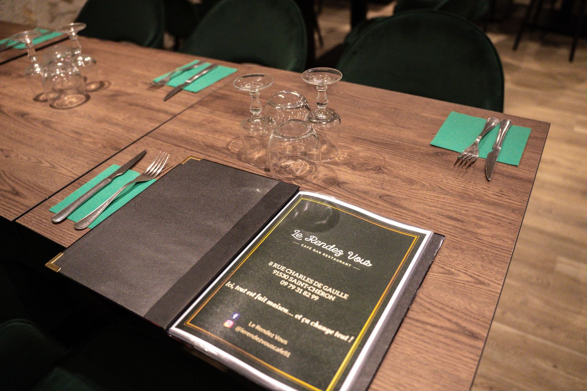 Ambiance menu à table